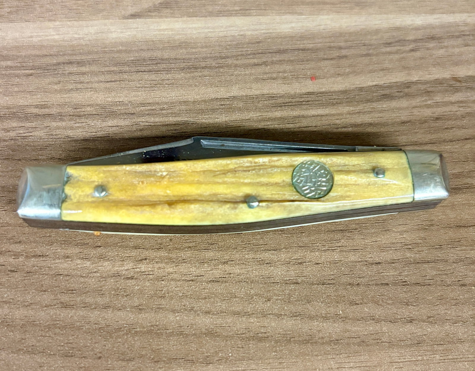 Vintage Indian Head Buck Creek Solingen Germany "Sowbelly" Stockman Pocket Knife - 4" (1 of 6)