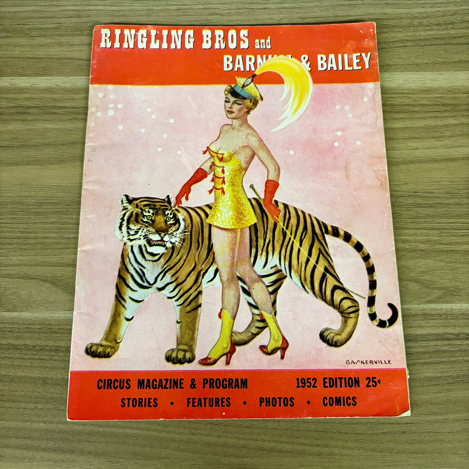 Vintage 1952 Edition of the Ringling Bros. and Barnum & Bailey Circus Magazine & Program - 8.5"x11" (1 of 4)