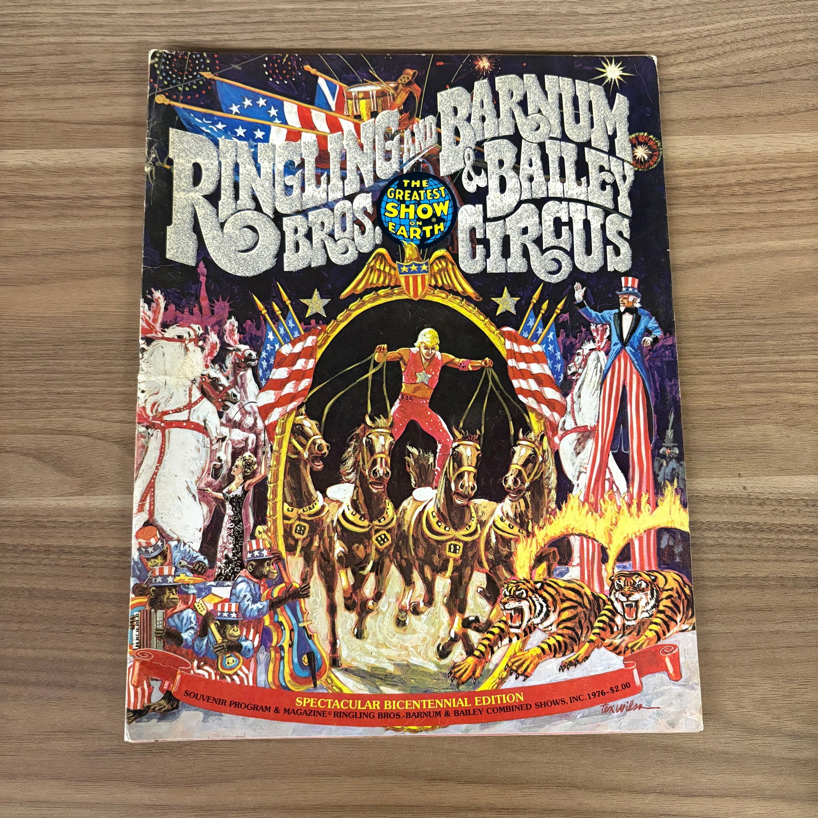 Vintage Spectacular Bicentennial Edition Souvenir Program & Magazine for the Ringling Bros. and (1 of 4)