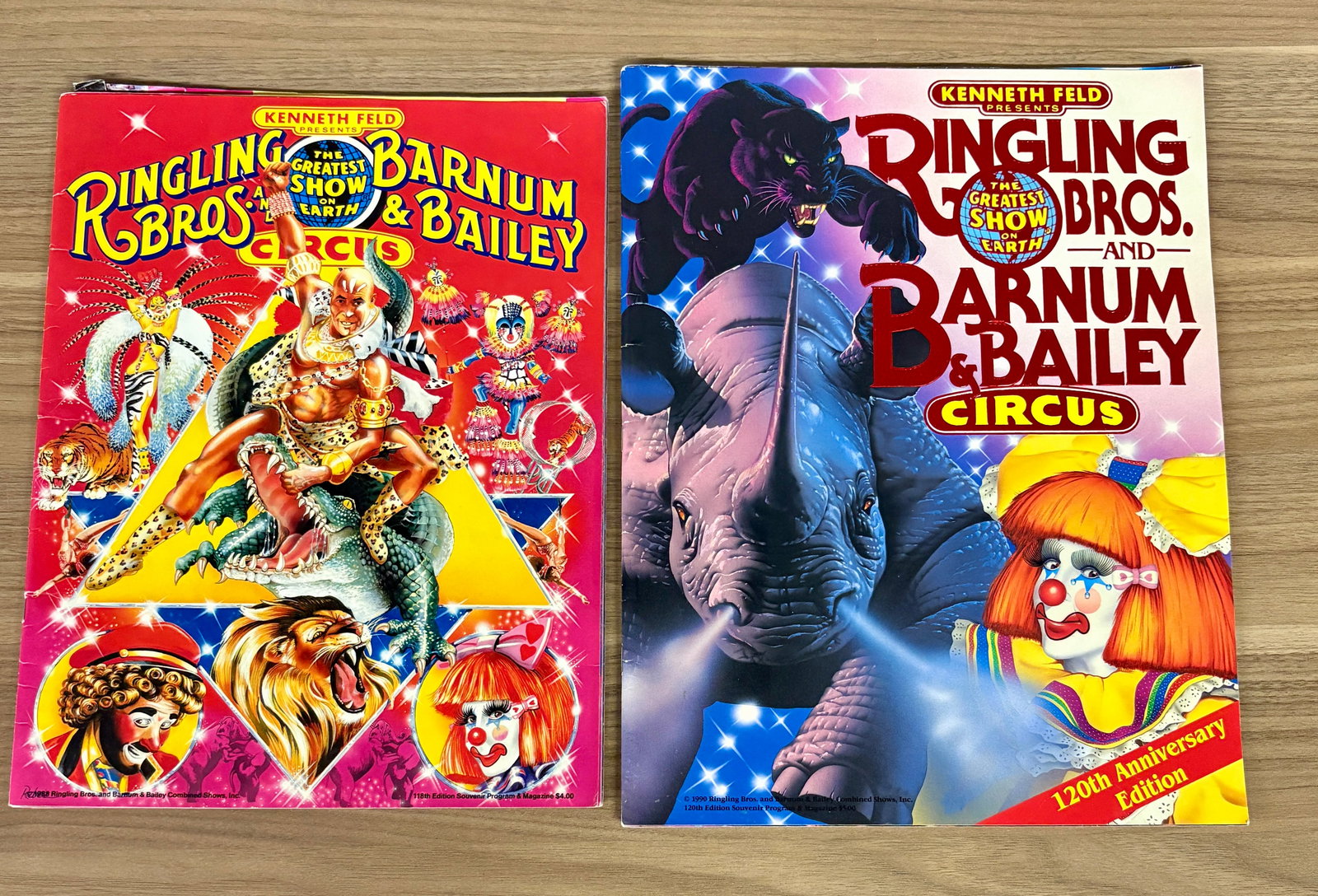 Vintage Ringling Bros. and Barnum & Bailey Circus Souvenir Program & Magazines from the late 1980s (1 of 7)