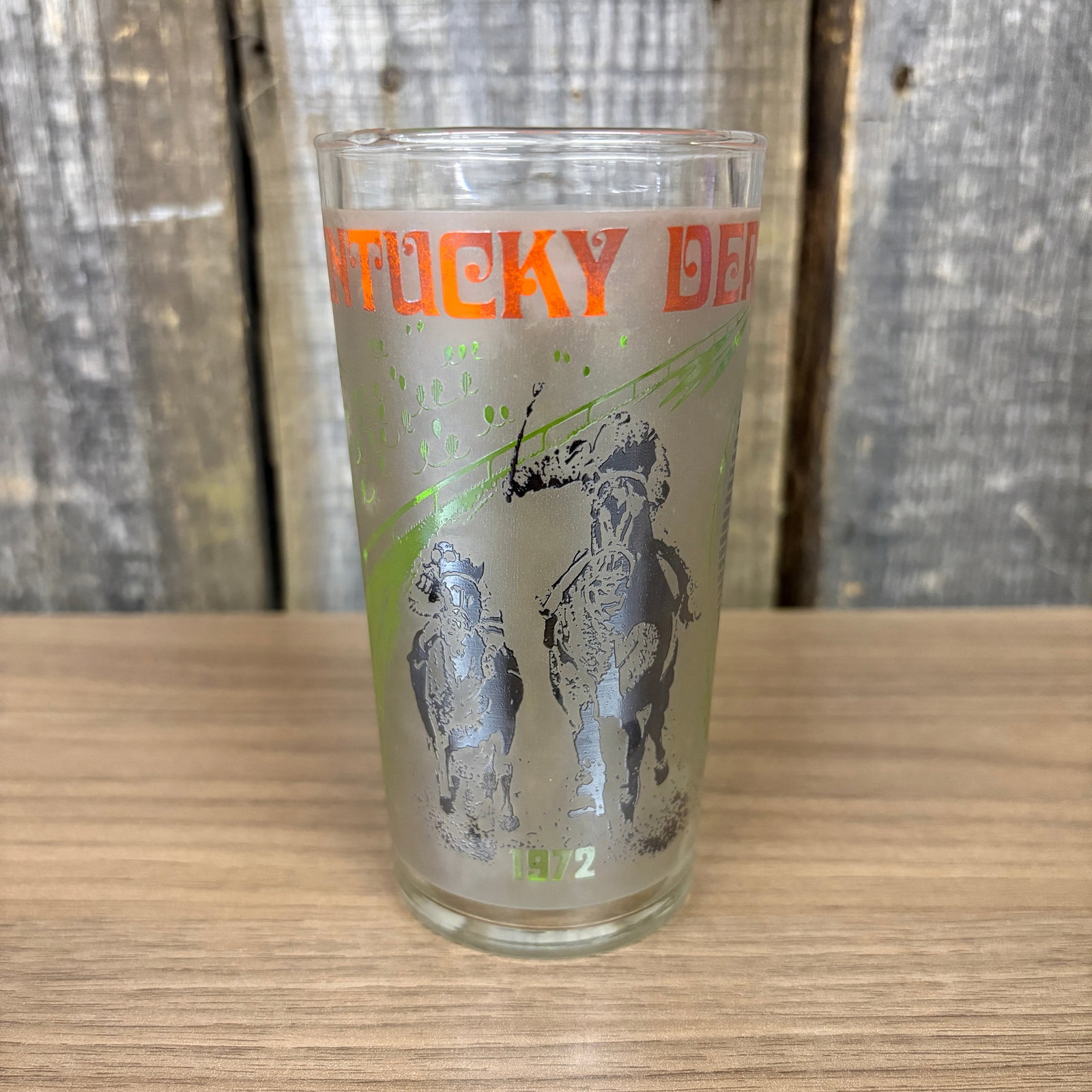 Vintage 1972 Kentucky Derby Souvenir Mint Julep Glass - 5.5" (1 of 5)