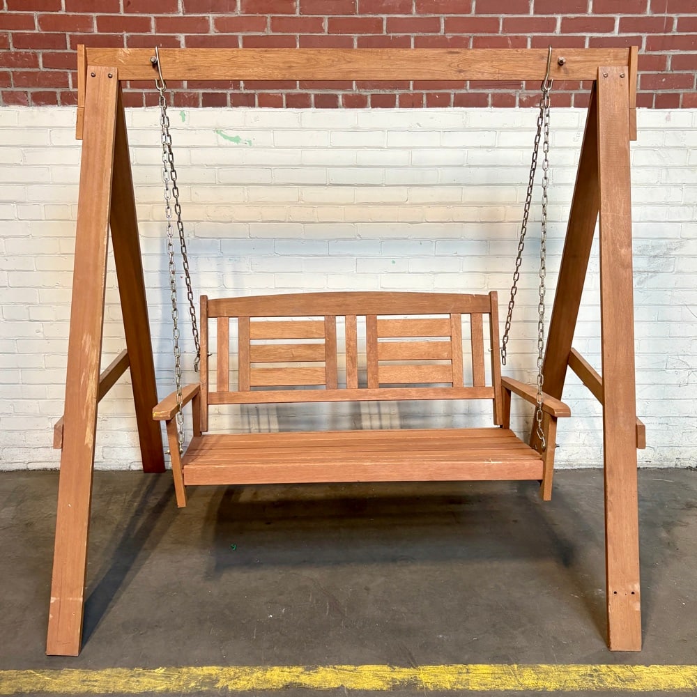2 Person Patio Swing With Stand, Additional Hardware May Be Necessary. 49"X69"X66" (1 of 10)