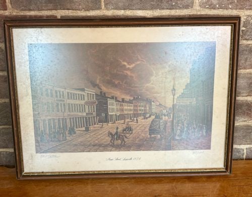 C.W. Vittitow, Main Street, Louisville, 1834, Limited Edition Print 987/1000 21"X16" (1 of 9)