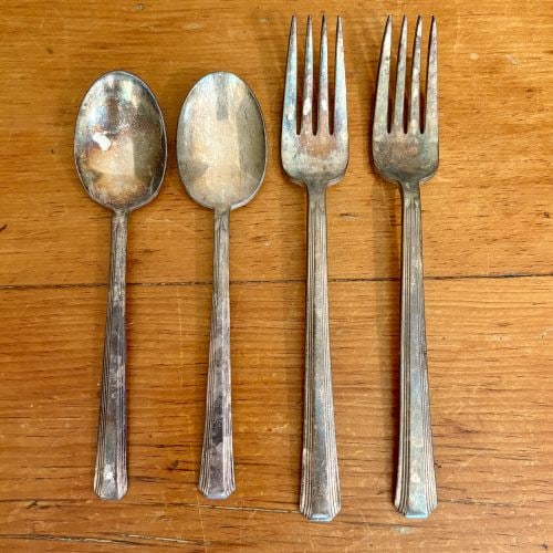 A Collection of International Silver Co. Art Deco Silver-Plated Flatware for the Brown Hotel, (1 of 7)