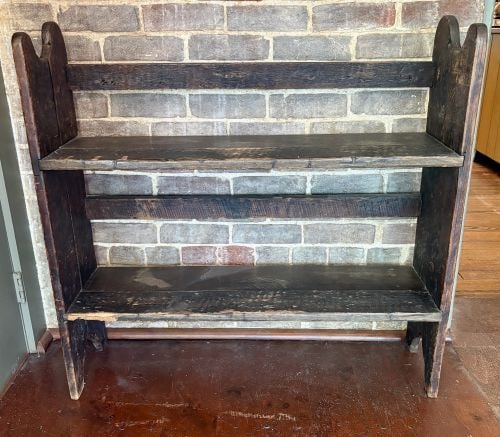 19th Century American Primitive Pine Two-Tier Bucket Bench 11"X37"X36" (1 of 7)