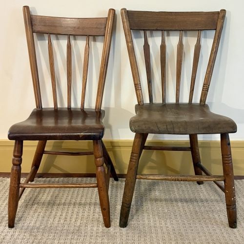 A Pair of American Country Arrow-Back Windsor Side Chairs 19"X19"X33" (1 of 6)