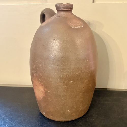 H. Melcher Salt-Glazed Stoneware Jug, Louisville, Kentucky (8"X12") (1 of 8)