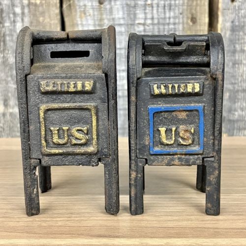 A Pair of U.S. Mail and Air Mail Still Banks (1 of 6)