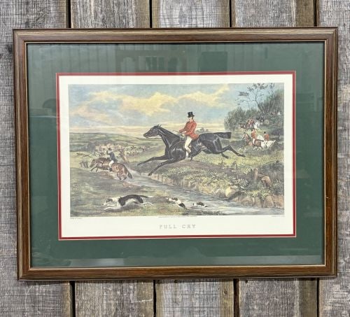 William Shayer, Full Cry, Hand-Colored Engraving and Aquatint, 1883 (1 of 6)