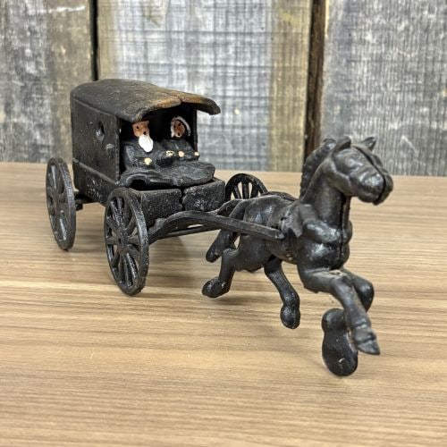 Vintage Amish Family Horse-Drawn Carriage Toy (1 of 5)