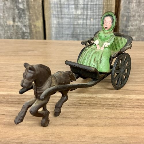 Horse-Drawn Buggy with Seated Female Figure (1 of 5)