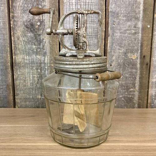 Antique Dazey Hand Cranked Glass Jar Butter Churn (1 of 6)