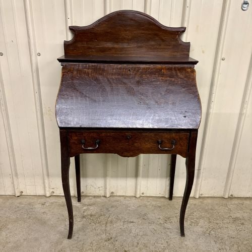 Antique American Quarter-Sawn Oak Slant-Front Secretary Desk (1 of 6)