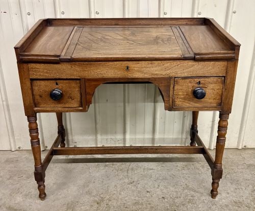 Victorian Slant-Front Hardwood Schoolmaster's Desk (1 of 7)