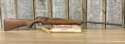 Mossberg Model 183D-A Bolt Action Shotgun .410 Gauge with 24 Inch Barrel: This is a single bolt-action shotgun, identified by its barrel markings as an O.F. Mossberg & Sons Model 183D-A, chambered in .410 gauge for 3-inch shells. It features a approximately 24-inch barrel e