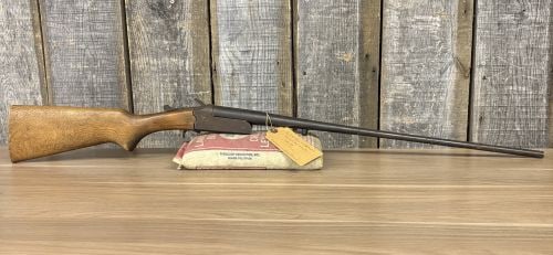 West Point Savage Model 949 Series M Single Shot Break Action Shotgun .410 Gauge with 26 Inch Barrel: This lot consists of one single-shot break-action shotgun chambered in .410 gauge, manufactured for the West Point store brand by Savage Arms. The firearm is equipped with a 26-inch barrel and has an 