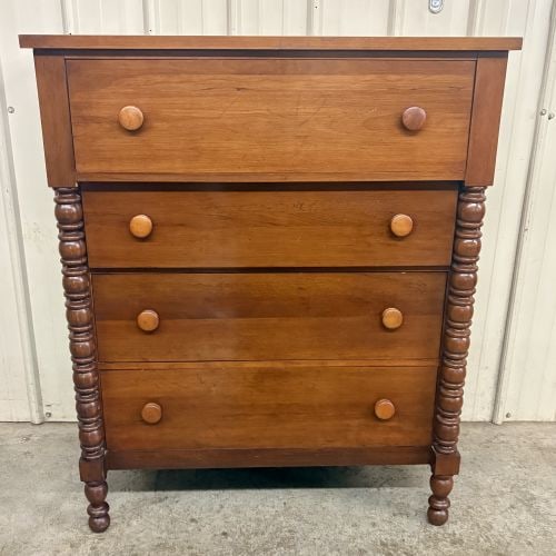 Davis Cabinet Company Collectors Cherry Empire Style Four Drawer Chest (1 of 7)