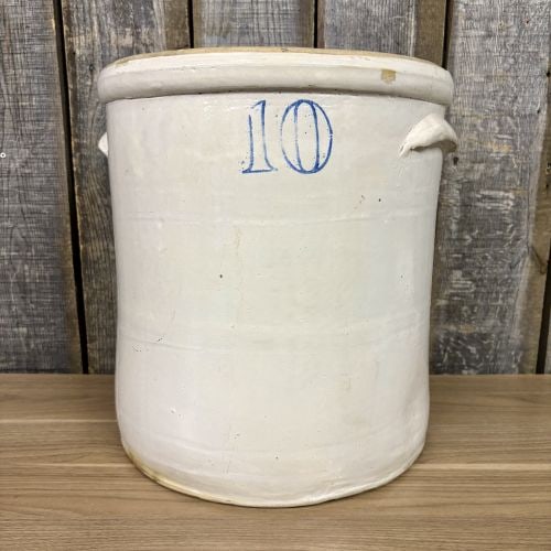Ten-Gallon Stoneware Crock Attributed to Buckeye Pottery Co. (1 of 8)