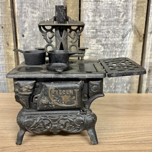 Vintage Crescent Miniature Toy Cook Stove Set (1 of 6)