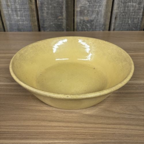 Large Antique Yellowware Earthenware Pantry Bowl (1 of 5)