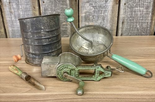 An Assortment of Vintage Mid-Century Kitchen Tools Including Nesco and Lorraine Metal Examples (1 of 8)