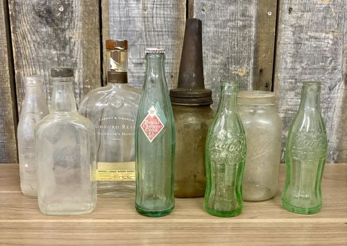 An Assortment of Vintage Glass Soda, Spirit, and Storage Containers (1 of 7)