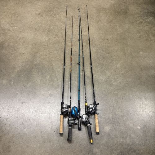 An Assortment of Fishing Rods and Reels Including Zebco and Shakespeare Models (1 of 6)