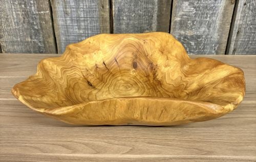 Large Hand-Carved Natural Wood Root Bowl (1 of 6)