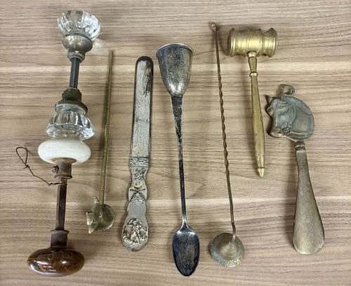 A Collection of Seven Antique and Vintage Metalware Objects (1 of 9)