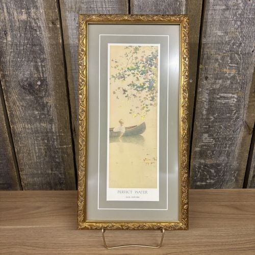 Paul Sawyier, Perfect Water, Limited Edition Offset Lithograph, 1907/3000: This is a limited edition offset lithograph titled Perfect Water, based on an original watercolor by Kentucky artist Paul Sawyier (1865–1917). The print is number 1907 from a limited edition of 3,00