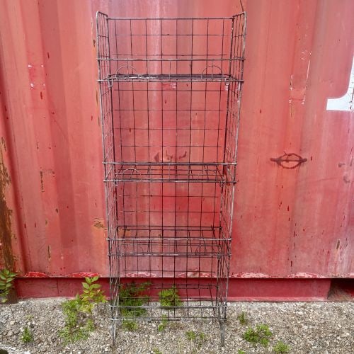 Vintage Industrial Four-Tier Wire Store Display Rack (1 of 4)