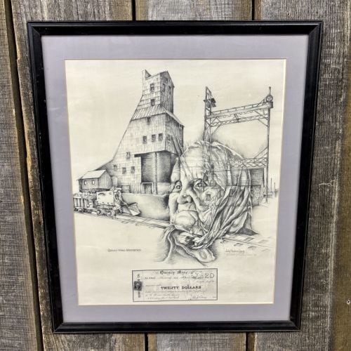 Judy Haskins Davis, Quincy Mine Memories, Graphite Drawing, 1993 (1 of 8)