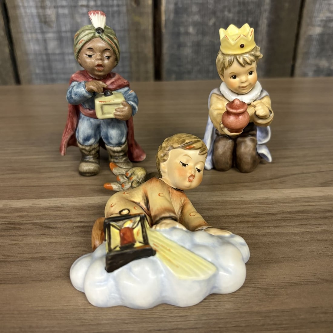 A Trio of Goebel M.I. Hummel Porcelain Figurines Including Two Kings and Searching Angel (1 of 11)