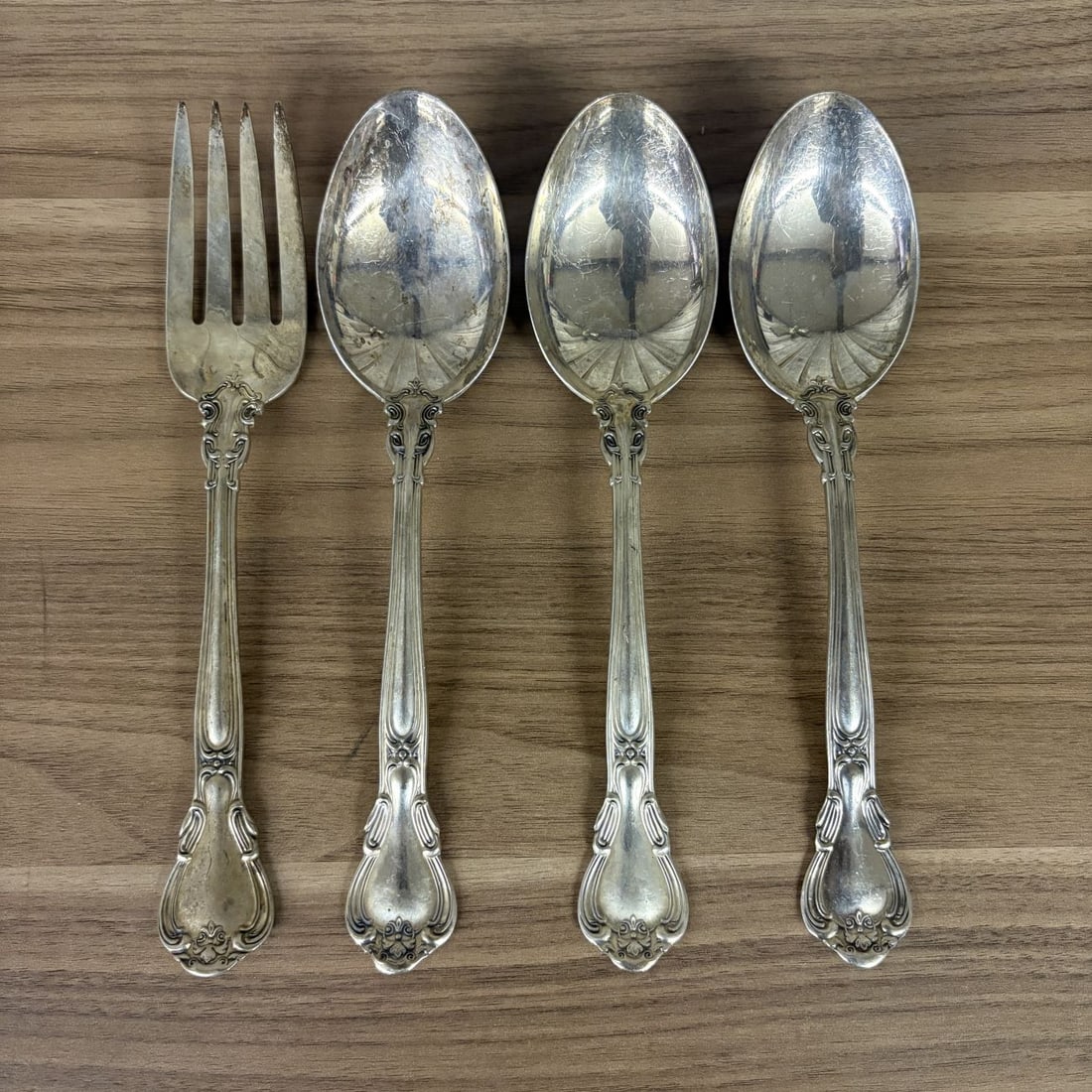 A Four-Piece Group of Gorham Sterling Silver Serving Flatware in the Strasbourg Pattern (1 of 6)