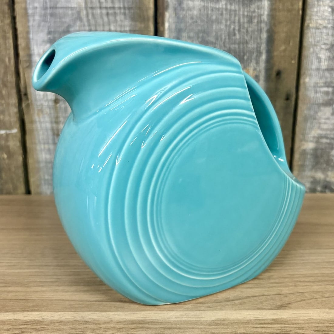 Homer Laughlin Fiesta Turquoise Large Disc Water Pitcher (1 of 8)