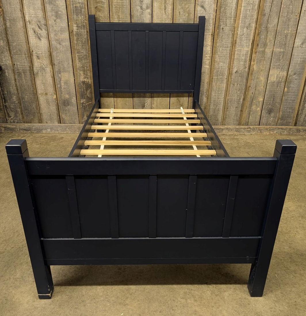Pottery Barn Kids Camp Navy Blue Twin Bed (1 of 12)