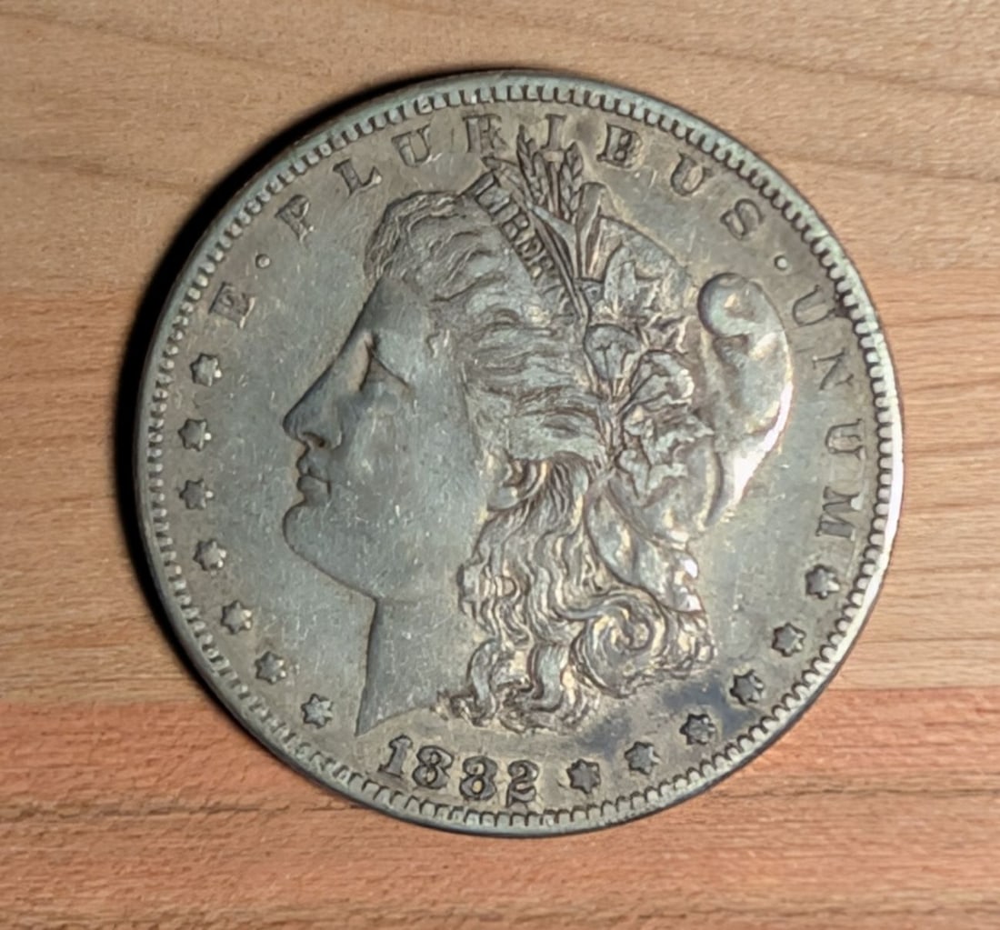 1882-S US Morgan Silver Dollar (1 of 4)