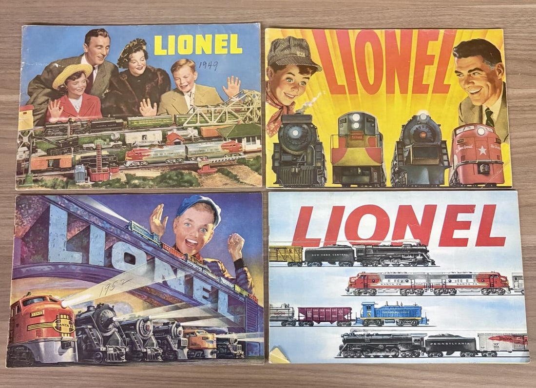 A Collection of Four Vintage Lionel Corporation Electric Train Catalogs, 1949-1954 (1 of 12)