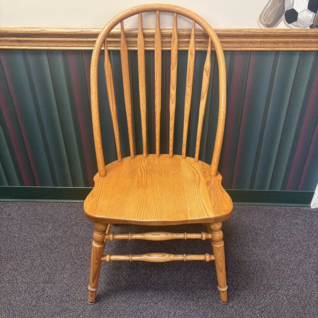 Richardson Brothers Company American Solid Oak Windsor Side Chair (1 of 6)