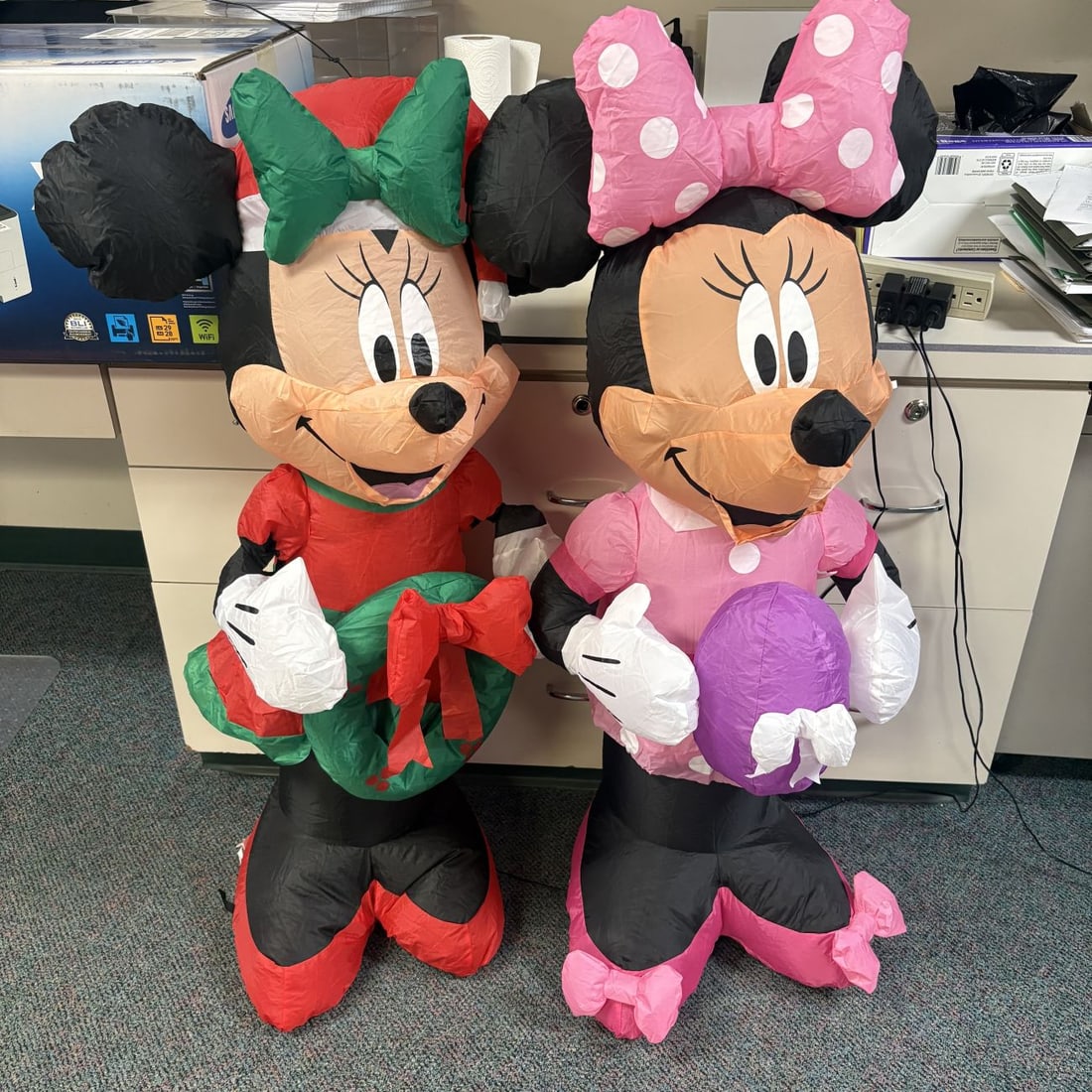 Three Licensed Disney and Marvel Character Seasonal Inflatable Decorations (1 of 8)