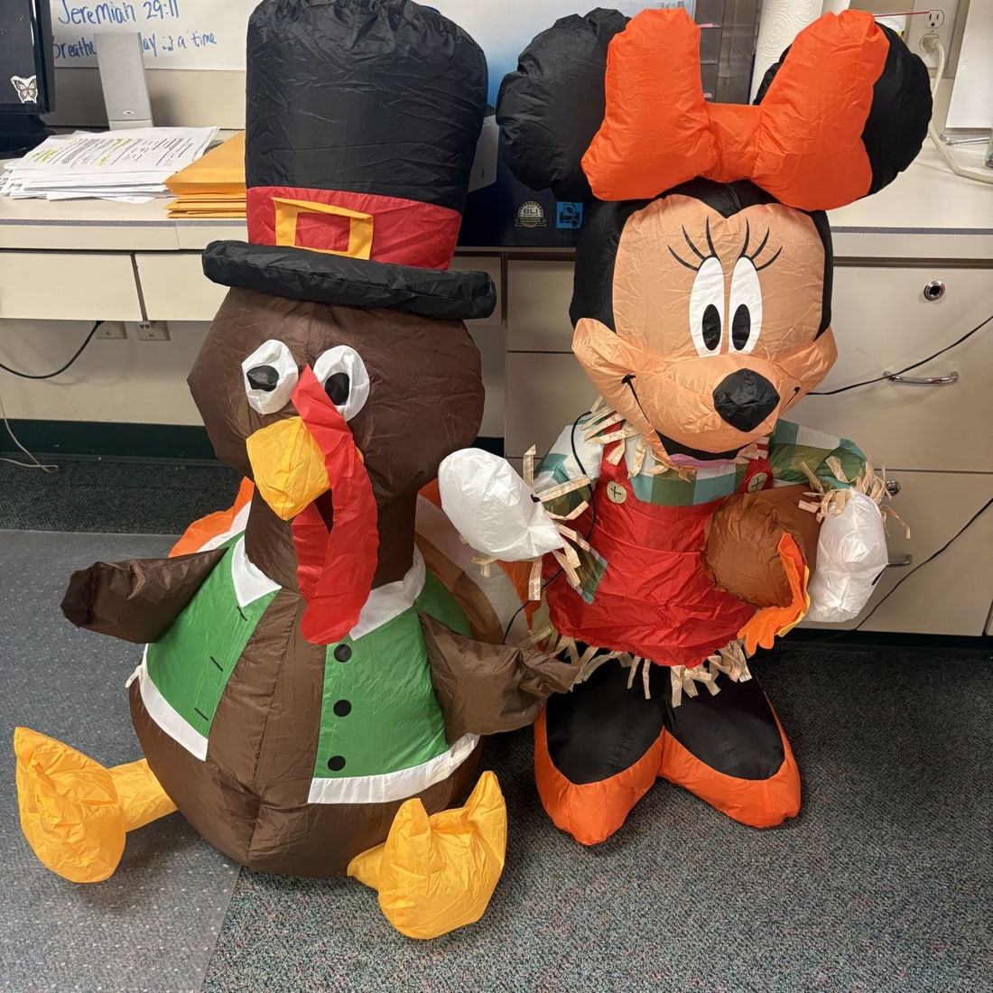 Two Thanksgiving and Harvest Themed Airblown Inflatable Decorations (1 of 4)