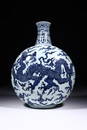 BLUE WHITE MOON VASE