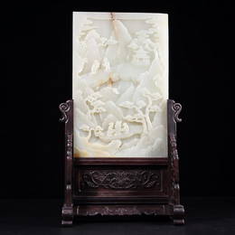 HETIAN JADE SHANSHUI SCREEN