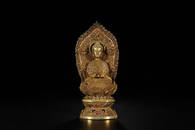 GILT SILVER BUDDHA ORNAMENT