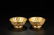 A PAIR OF " ZHENGUAN" MARK GILT BRONZE LOTU PETAL - 3