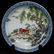 YONGZHENG MARK BLUE WHITE EDGED FAMILLE ROSE PLATE IN - 2
