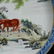YONGZHENG MARK BLUE WHITE EDGED FAMILLE ROSE PLATE IN - 7