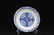QIANLONG MARK BLUE WHITE RUYI PATTERNED PLATE