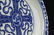 QIANLONG MARK BLUE WHITE RUYI PATTERNED PLATE - 7