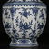 QIANLONG MARK BLUE WHITE HUI PATTERNED HECAGONAL VASE - 3